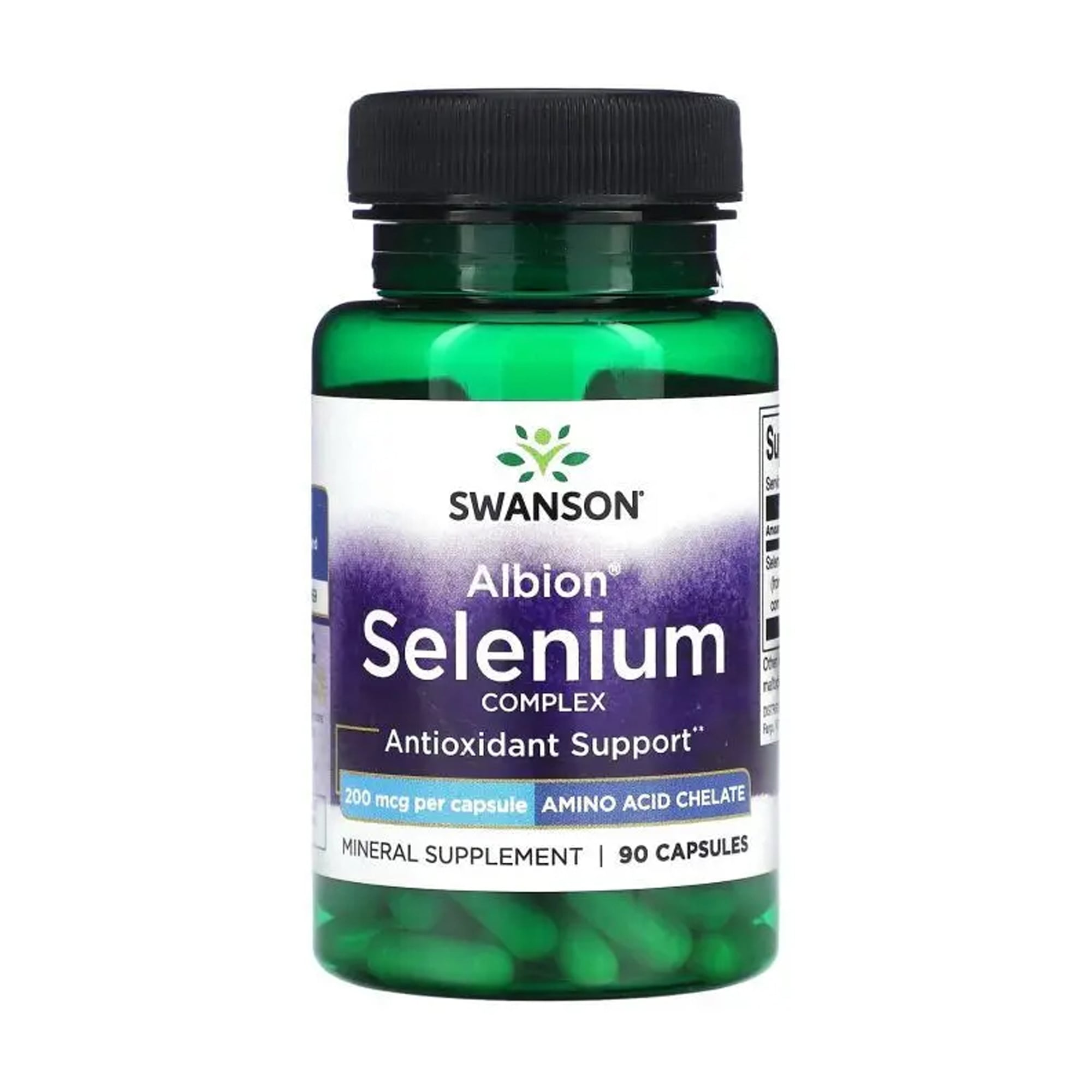 Селен Swanson Albion Selenium Complex 200 мкг, 90 капсул